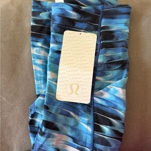 lululemon athletica Blue Patterned Leggings